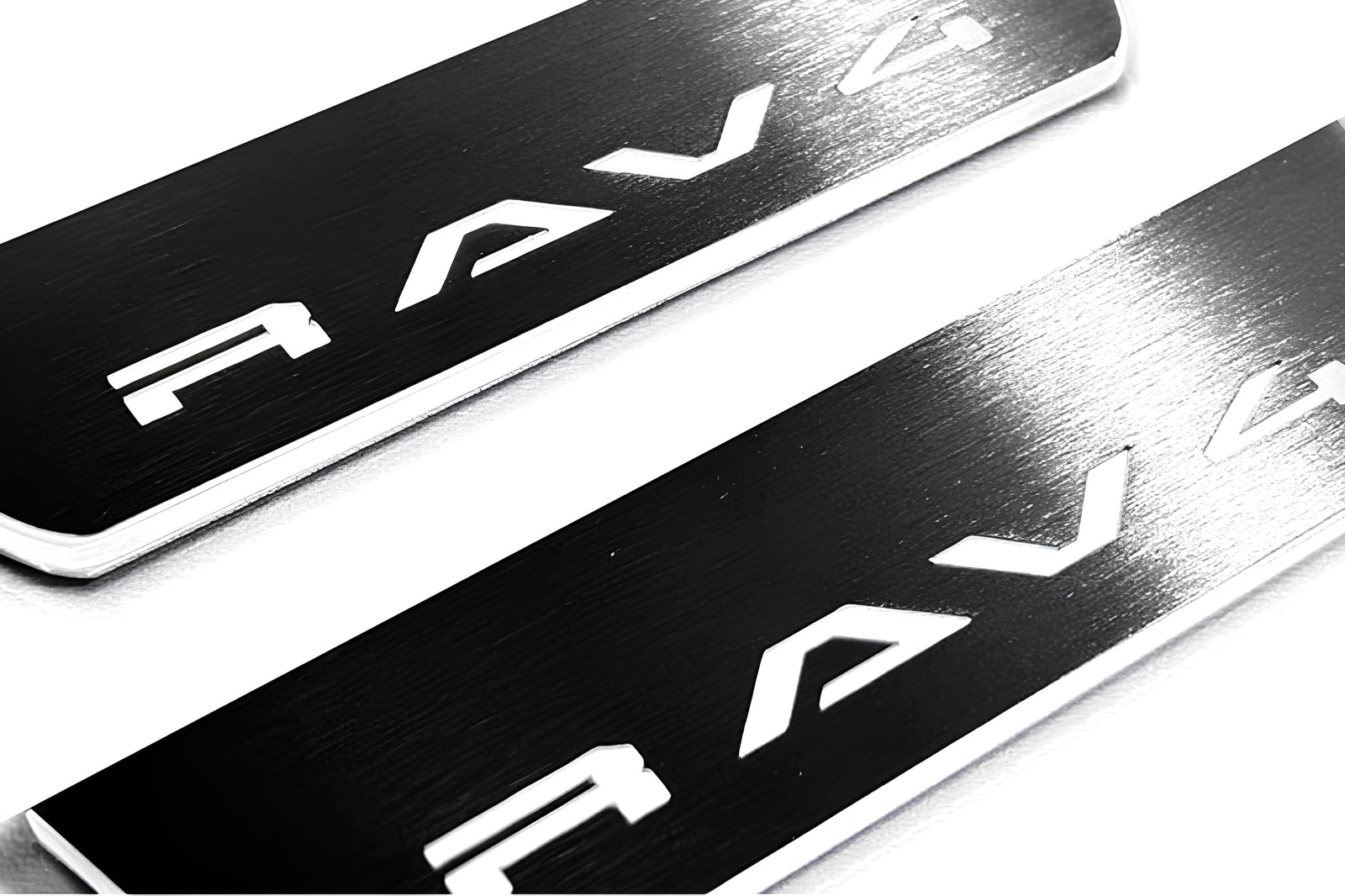 Toyota Rav4 VI XA60 2025-2026 LED door sill plates stainless steel with Rav4 logo