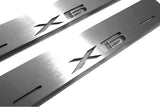stainless steel door sill plates for BMW X6 E71 2008+ with X6 logo