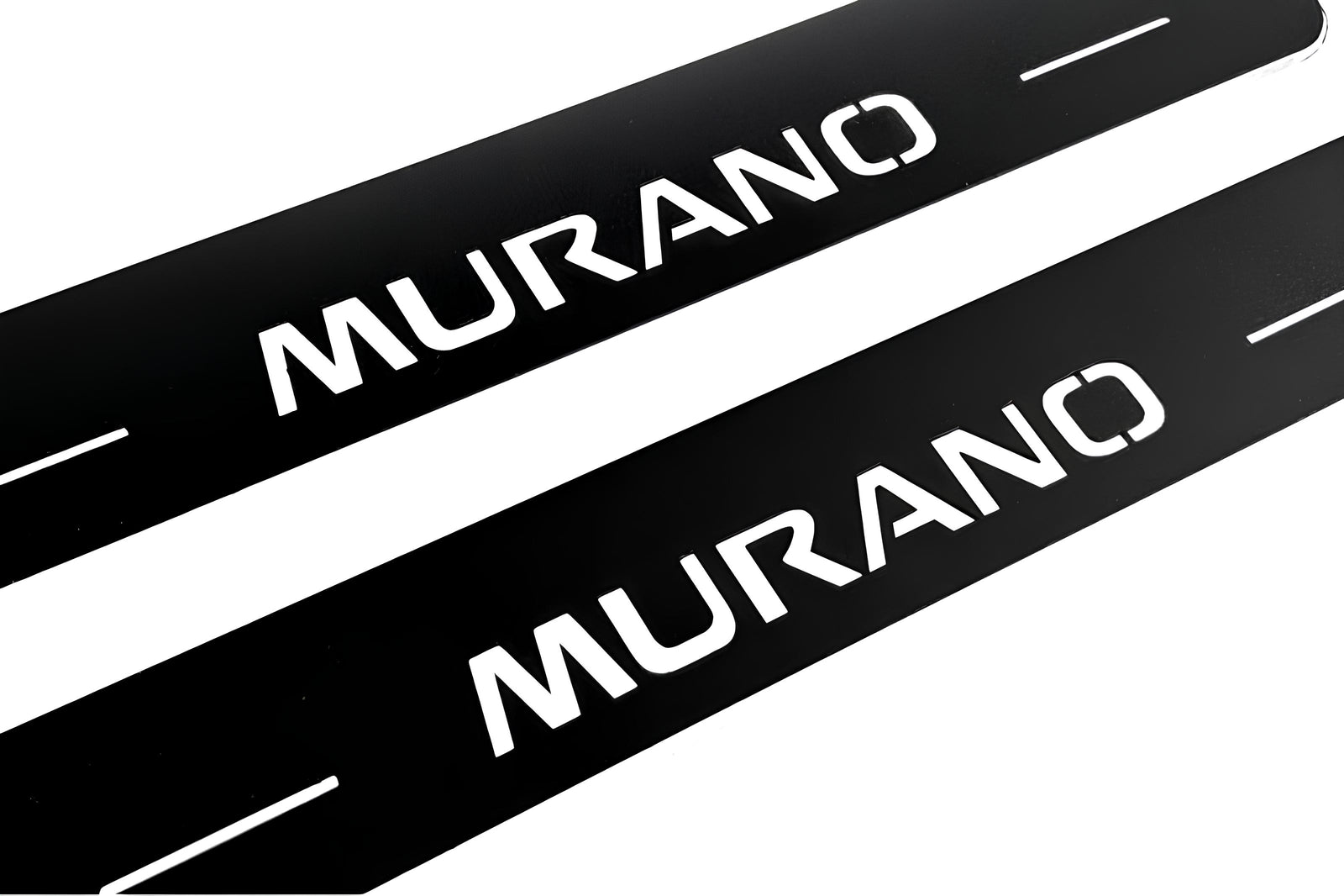 stainless steel LED door sill plates for Nissan Murano II 2008+ with Murano logo