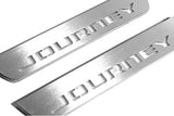 stainless steel LED door sill plates with Dodge Journey 2009+ with Journey logo