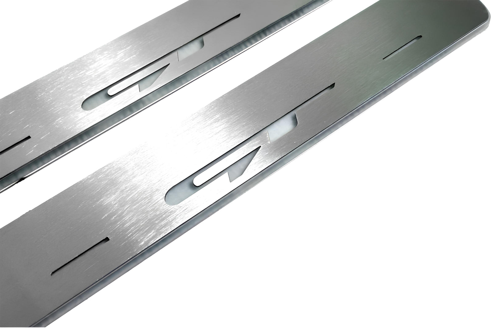 stainless steel LED door sill plates for KIA Ceed II 2012+ with GT logo