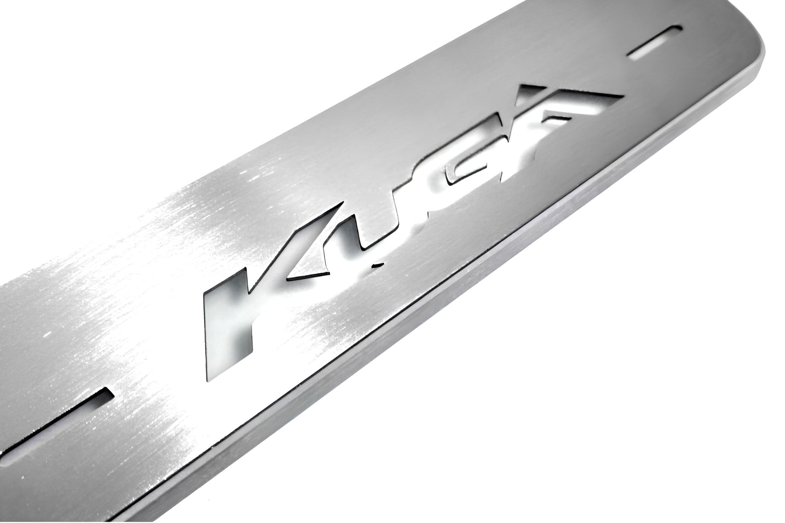 LED door sill plates for Ford Kuga II 2013+ stainless steel with Kuga logo