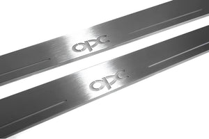 Illuminated LED Door Sill Tread Plates Opel Insignia I 2008-2017 With OPC Logo Opel Led Door Sills opdesign