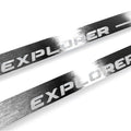 Illuminated LED Door Sill Tread Plates Ford Explorer V 2011-2019 With Explorer Logo Ford Led Door Sills opdesign