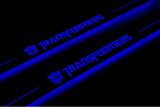 Chevrolet Camaro V E37 2009+ stainless steel LED door sill plates with Transformers logo