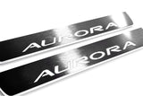 LED door sill plates for Oldsmobile Aurora I 1995+ with Aurora logo
