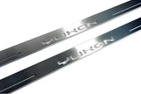 GMC Yukon V 2020+ LED door sill plates stainless steel with Yukon logo