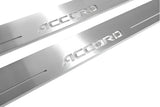 Honda Accord X 2018+ LED door sill plates with Accord logo