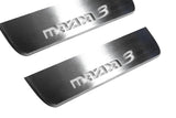 LED door sill plates for Mazda 3 II 2009+ with Mazda 3 logo