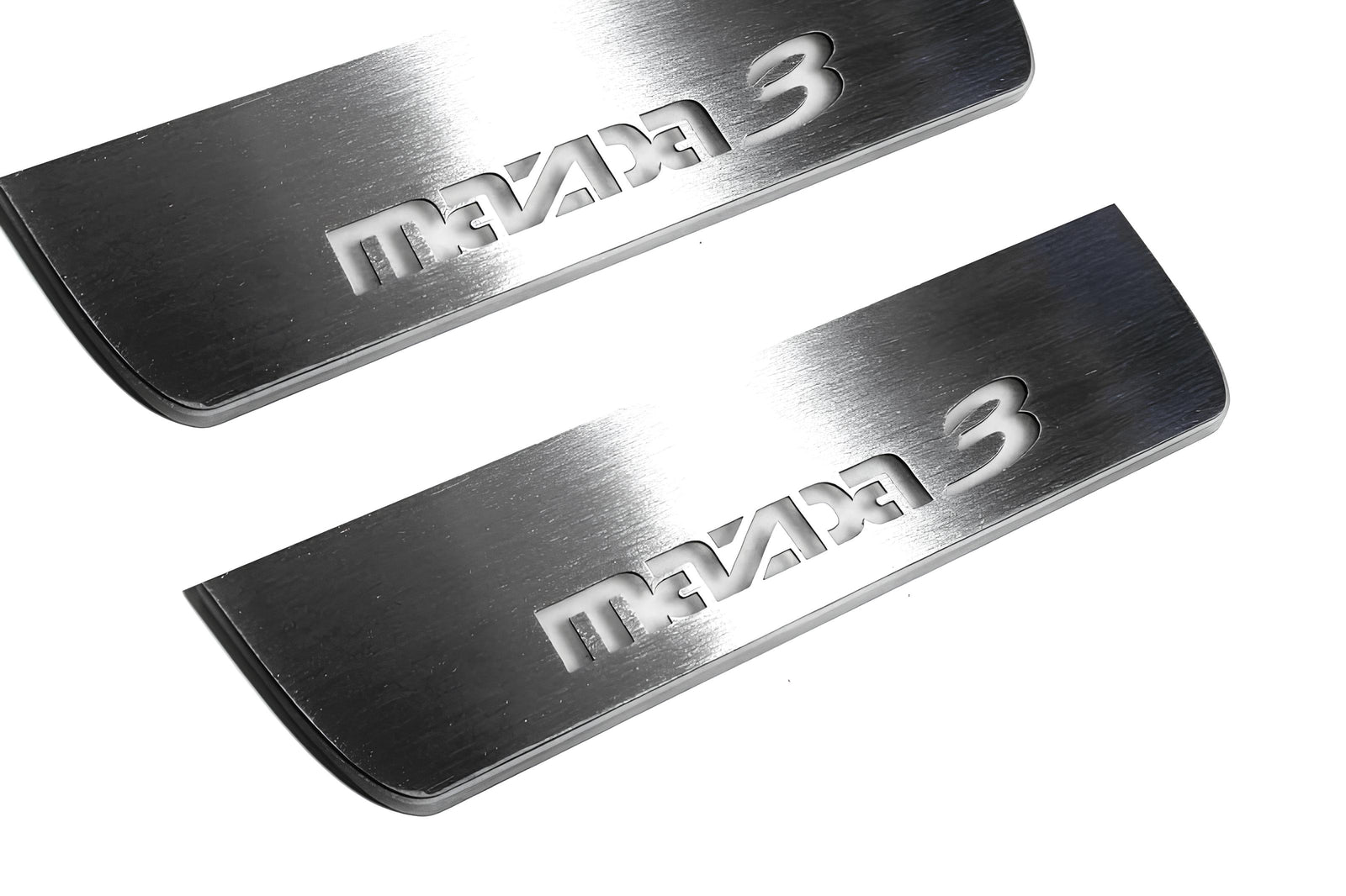 LED door sill plates for Mazda 3 II 2009+ with Mazda 3 logo