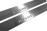 Nissan Patrol Y62 2010+ stainless steel illuminated entry guards with NISMO logo