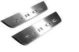 LED door sill plates stainless steel Volkswagen T-Roc 2017+ with T-Roc logo