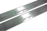 stainless steel LED door sill plates with Porsche 911 (996) 1997+ with Targa logo