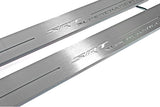 Dodge Durango III 2011+ illuminated entry guards in stainless steel with SRT Supercharged logo