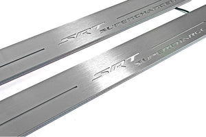 Dodge Durango III 2011+ LED Door Sills Illuminated Scuff SRT Supercharged Logo Stainless Steel Entry Guards