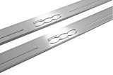 LED door sill plates stainless steel Fiat 500 2007+ with 500 logo