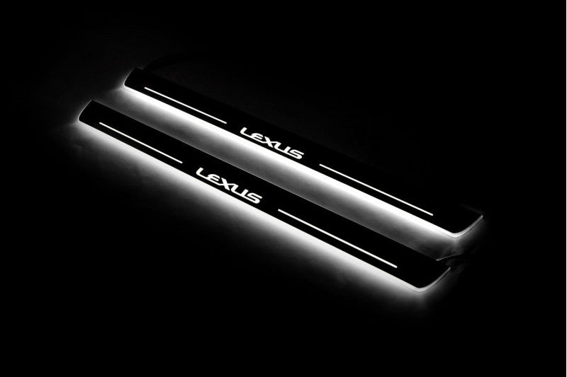 Lexus GS III S190 2005-2012 Stainless Steel LED Door Sills – Lexus Logo