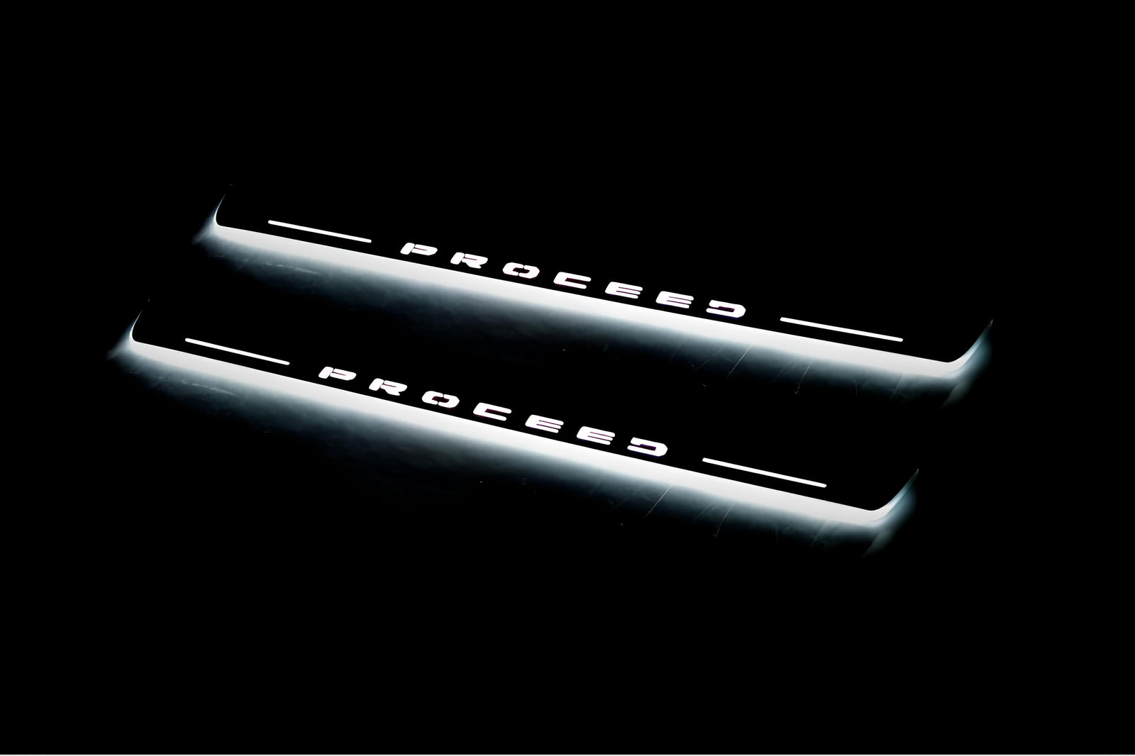 KIA Proceed III 2018+ door sill plates in stainless steel with Proceed logo