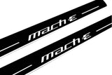 Ford Mach-E 2020+ stainless steel LED door sill plates with Mach-E logo