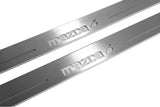 stainless steel door sill plates for Mazda 6 II 2008+ with Mazda 6 logo