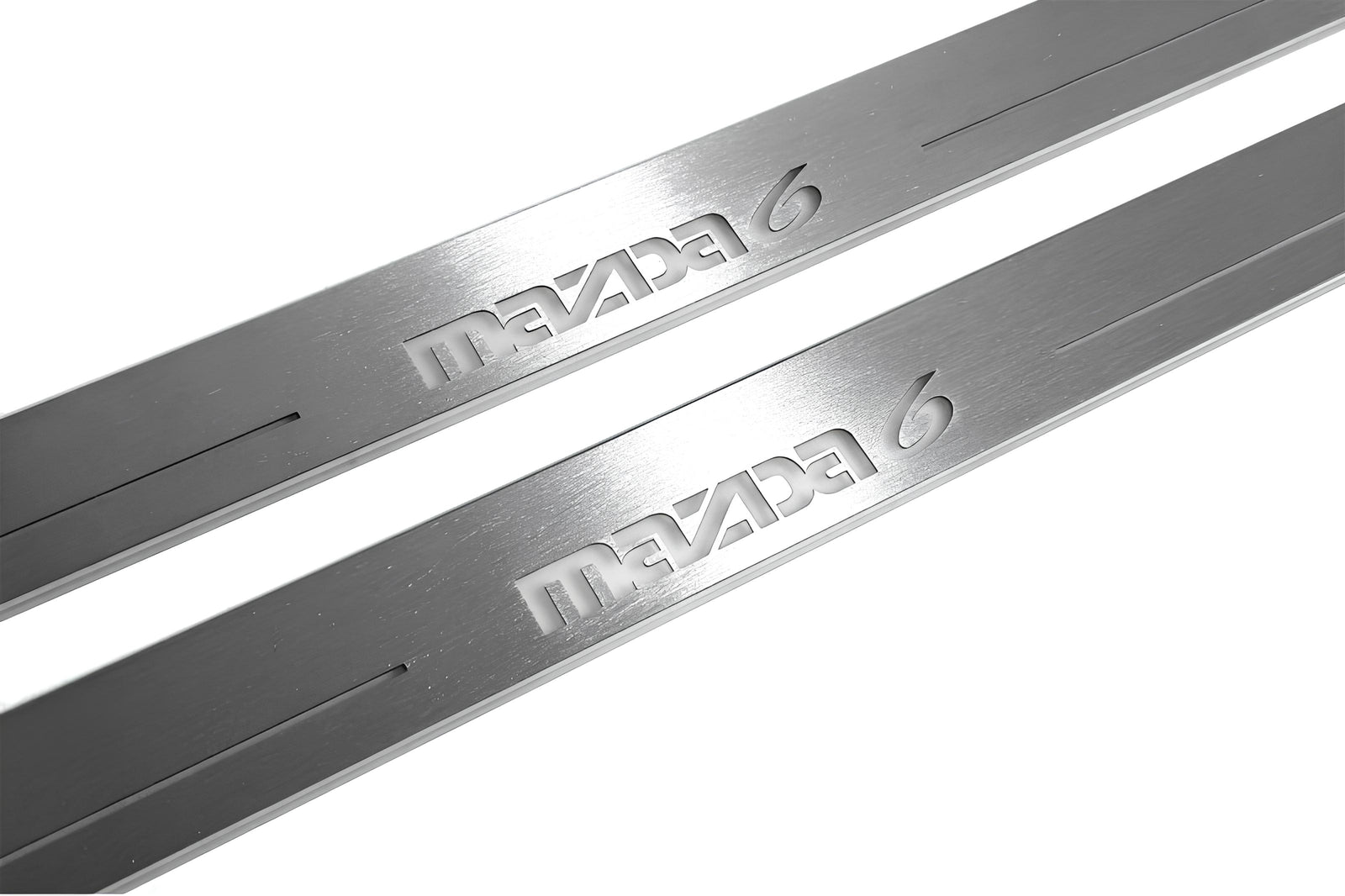 stainless steel door sill plates for Mazda 6 II 2008+ with Mazda 6 logo