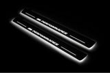 LED door sill plates for BMW 5 G60 2023+ stainless steel with M Performance logo