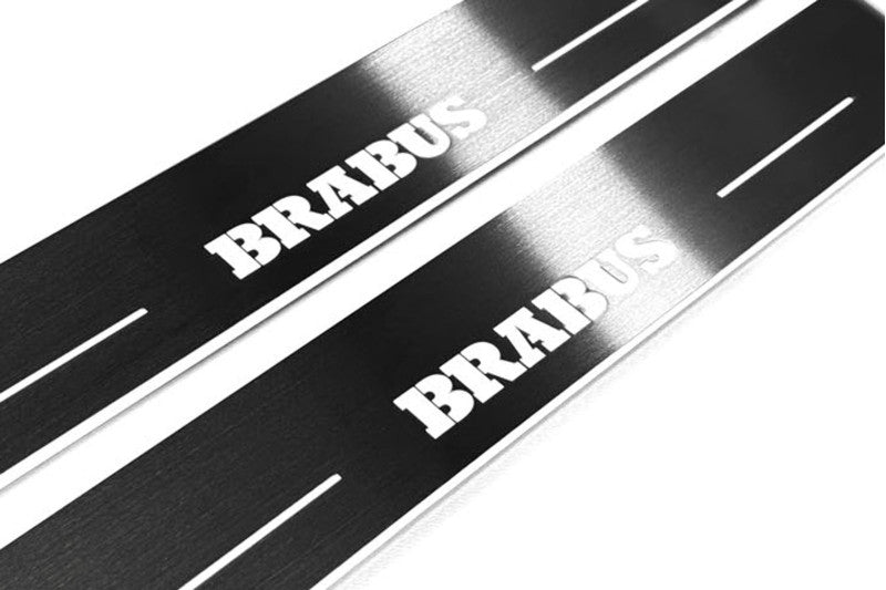 Mercedes-Benz E W213 2016+ Stainless Steel LED Door Sills – Brabus