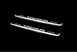 stainless steel LED door sill plates with Toyota Tacoma III 2016+ with Tacoma logo