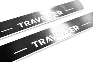 Peugeot Traveller Stainless Steel LED Door Sills – Traveller Logo