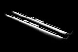 Toyota FJ Cruiser J15 2006+ entry guards in stainless steel with FJ Cruiser logo