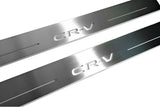 Honda CR-V V 2017+ stainless steel illuminated entry guards with CR-V logo