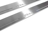 Ford Focus III 2011+ door sill plates in stainless steel with Focus logo