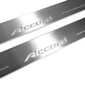 Illuminated LED Door Sill Tread Plates Honda Accord IX 2013-2018 With Accord Logo Honda Led Door Sills opdesign