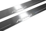 stainless steel LED door sill plates for Honda Accord IX 2013+ with Accord logo