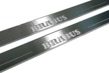 Mercedes-Benz V-Class W447 Door Sills 2014+ illuminated entry guards in stainless steel with Brabus logo