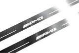 Mercedes C W205 Coupe 2014+ LED door sill plates with AMG logo