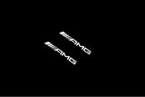 Mercedes E W211 2002+ illuminated door sill protectors with AMG logo
