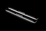 Toyota Tundra IV XK80 2022+ stainless steel illuminated entry guards with Tundra logo