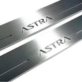 Illuminated LED Door Sill Tread Plates Opel Astra J 2009-2015 With Astra Logo Opel Led Door Sills opdesign