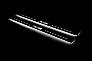 Illuminated LED Door Sill Tread Plates Acura RSX 2002-2006 With RSX Logo Acura Led Door Sills opdesign