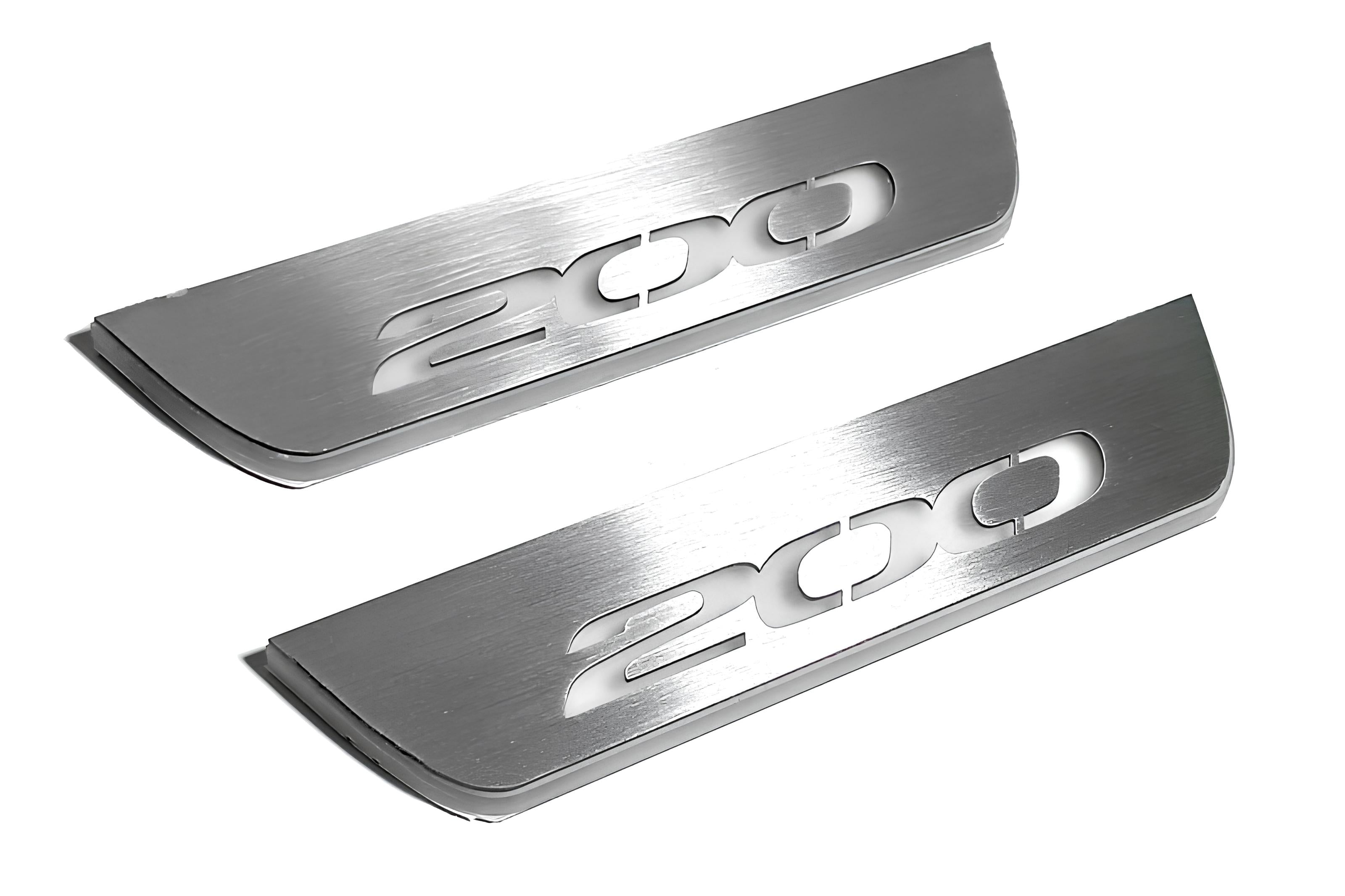 Illuminated LED Door Sill Tread Plates Chrysler 200 II 2015-2017 With 200 Logo Chrysler Led Door Sills opdesign