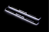 Mercedes A W177 2018+ stainless steel LED door sill plates with AMG logo