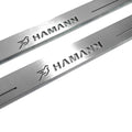 Illuminated LED Door Sill Tread Plates BMW X6 F16 2015-2019 With HAMANN Logo BMW Led Door Sills opdesign