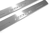 LED door sill plates stainless steel Ford Edge II 2015+ with Edge logo