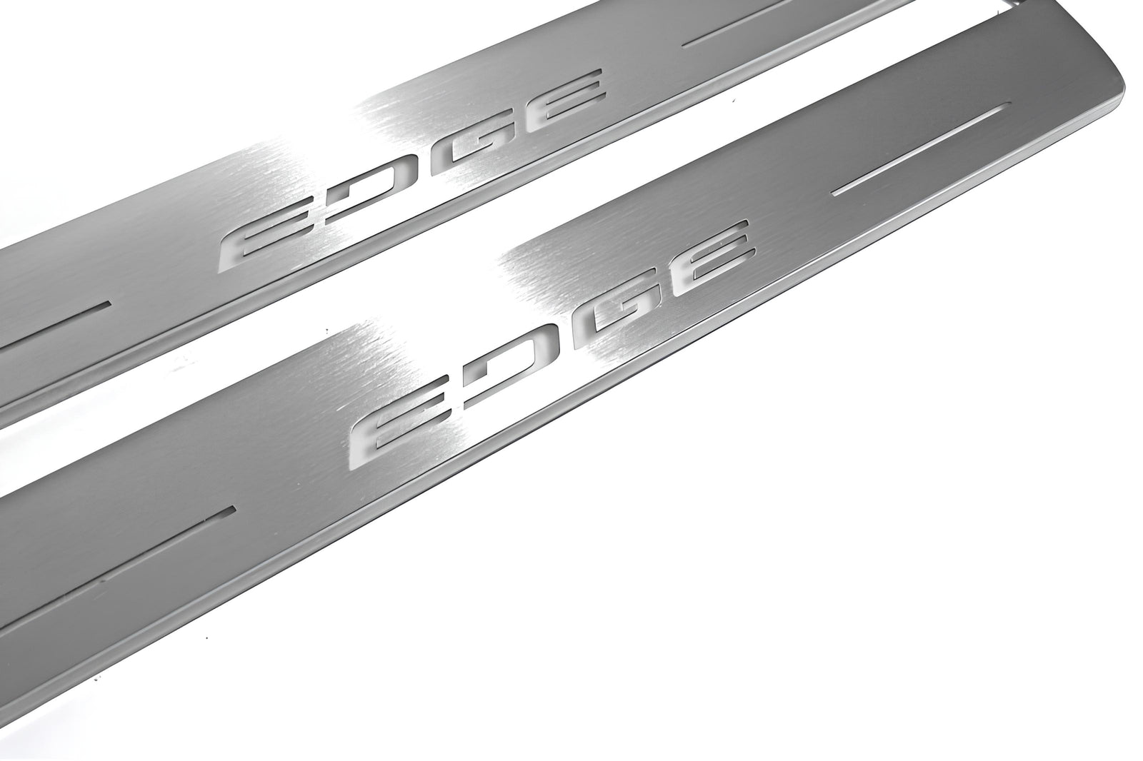 LED door sill plates stainless steel Ford Edge II 2015+ with Edge logo