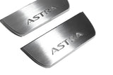 stainless steel LED door sill plates for Opel Astra J 2009+ with Astra logo
