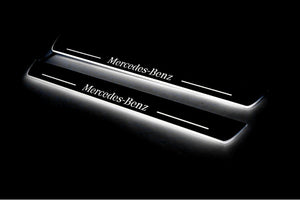 Mercedes S-Class W222 Stainless LED Door Sills – Mercedes-Benz Logo