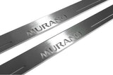 Nissan Murano III 2014+ LED door sill plates stainless steel with Murano logo