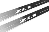 Chevrolet Camaro VI Stainless Steel LED Door Sills – ZL1 Logo