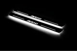 Chrysler 300C II LD 2011+ LED door sill plates in stainless steel with 300C logo